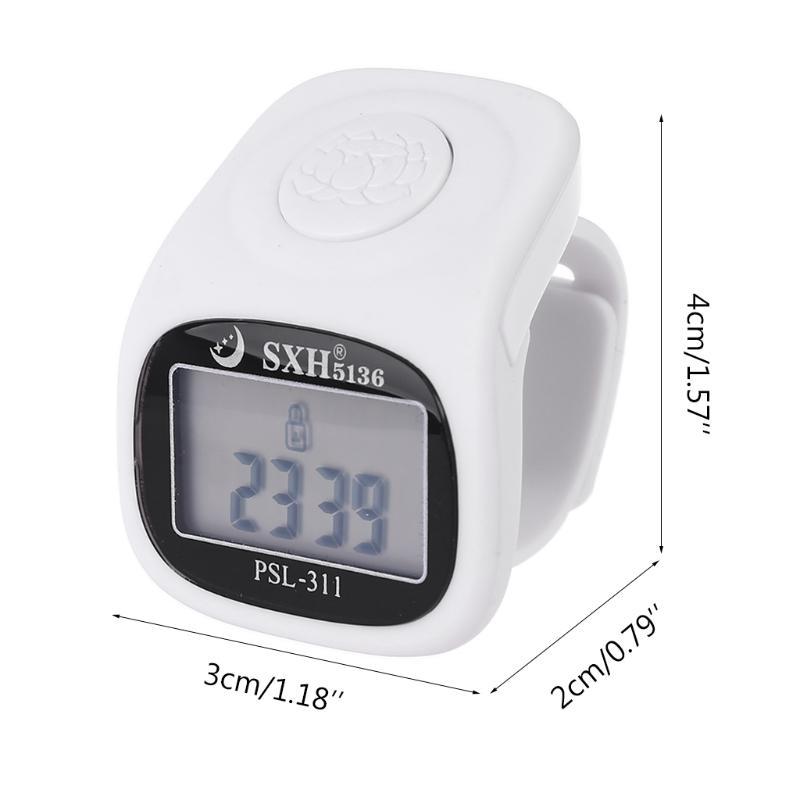 K1KA LED Finger Tally Counter Digital Electronic Tasbeeh Counter Handheld Clicker 1