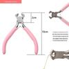 "Handmade Pink Needle-Nose Pliers: Multi-Function Jewelry Tool for Beading and Winding"