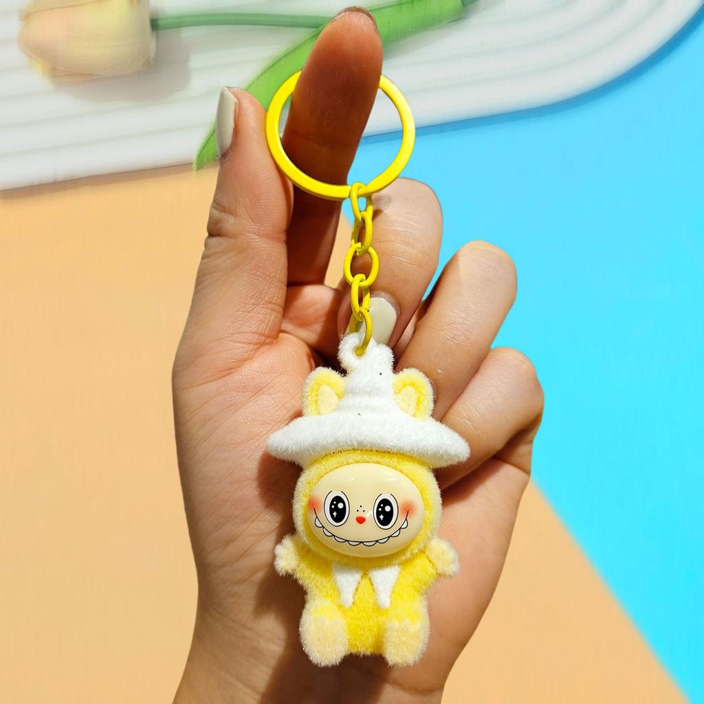 Keychain DIY Jewelry Accessories Three-dimensional Doll Cute Grain Tide Play Car Bag Pendant