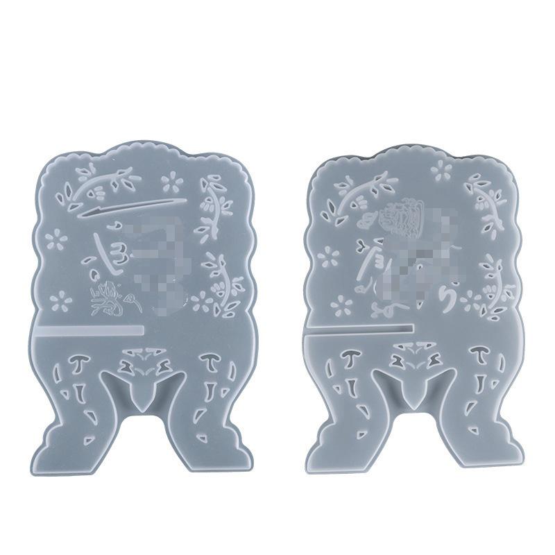 Poppy DIY Crystal Resin Book Stand Silicone Mold Ornament