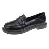 Single Shoes Women's Autumn and Winter New Chain Middle School Student Mother Flat-bottomed Lazy One-pedal Loafers Women