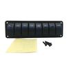 8 Gangs Marine Boat Vippbrytarpanel, 12V/24V Vattentät RV LED Switch Panel för Car Truck Marine