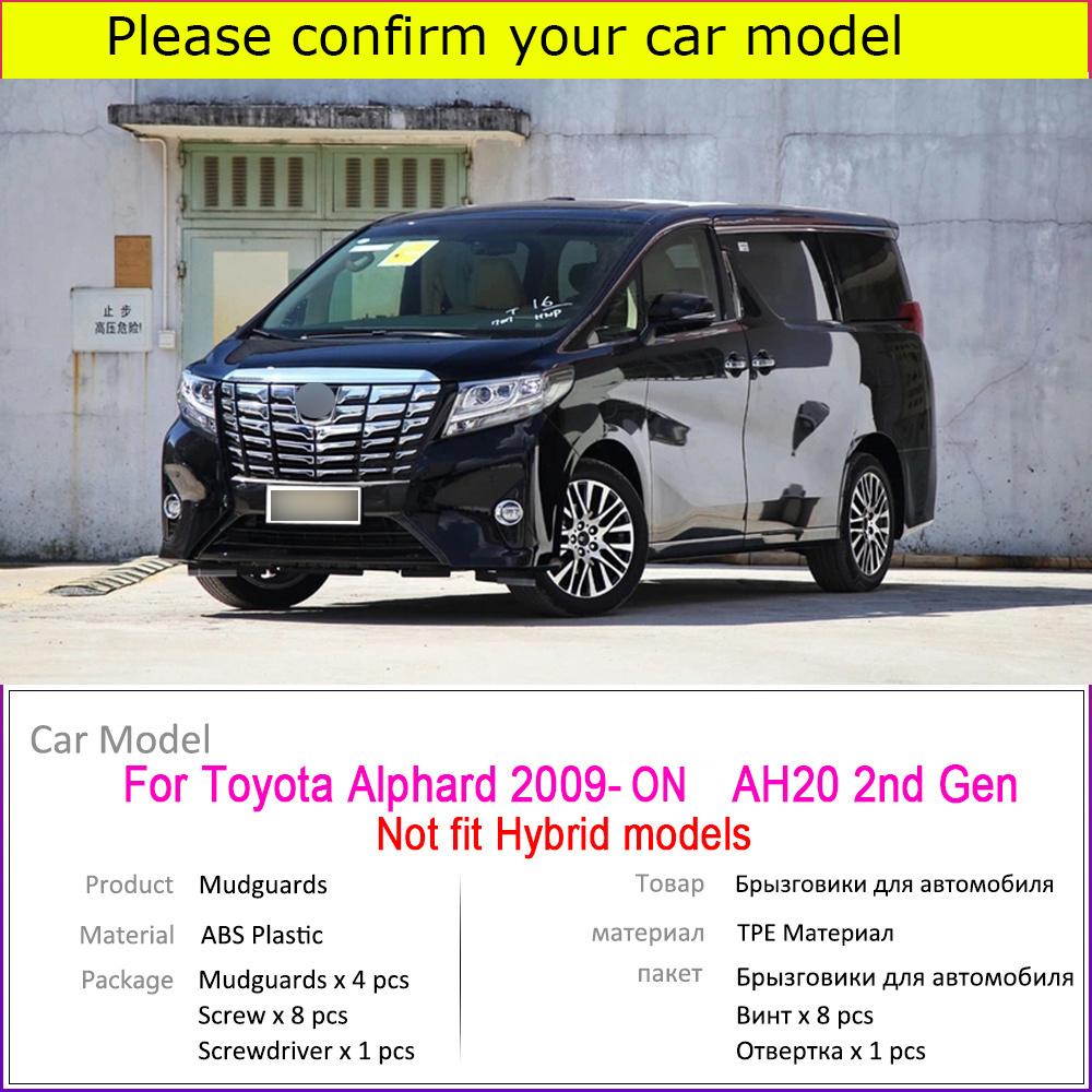 Car Mudflap For Toyota Alphard AH20 2023~2009 Fender Mud Guard Flap Splash Flaps Mudguards Accessories 2014 2013 2012 201