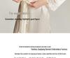 Shan Er Women's Silk Lace Pajama Shirt Dress - Long Sleeve, 100% Pure Mulberry Silk