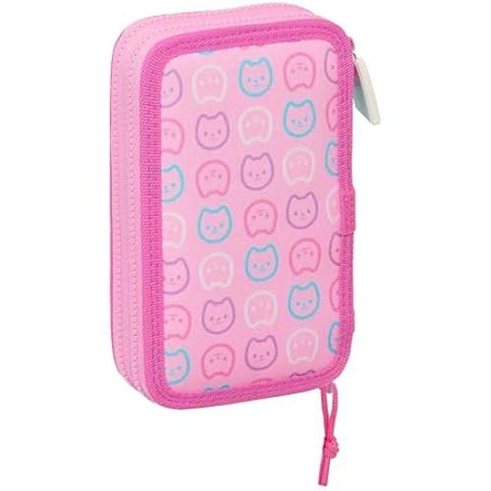Trousse Scolaire - SAFTA - GABBY'S Dollhouse Party - 28 Outils - Rose - Pratique