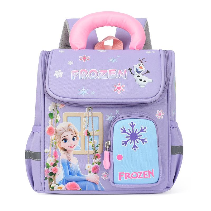 Schoolbag for primary school students, first grade schoolbag, lightweight for men and women, kindergarten princess, foreign style backpack