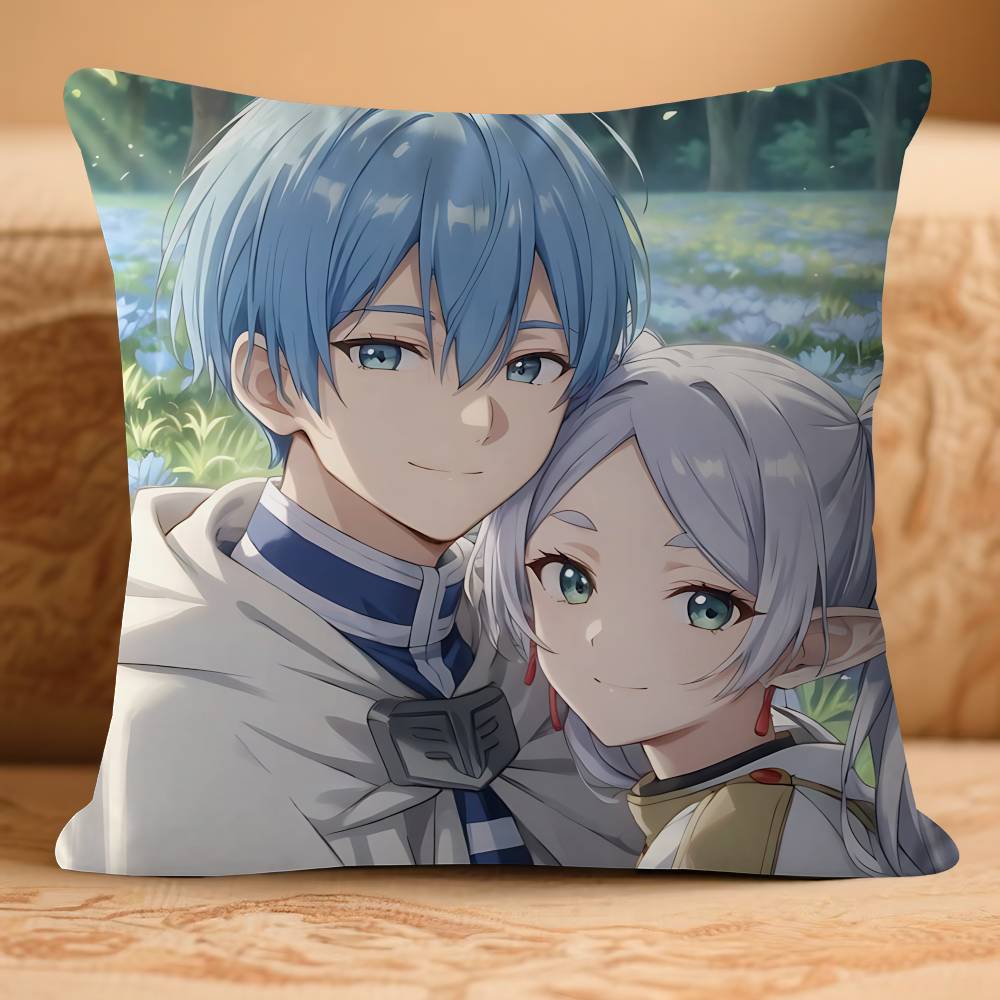 Anime F-FrierenS Pillow Case Removable Washable Cushion Cover – All-Season Soft Linen