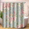 Sunflower Flowers Red Rose Shower Curtain Bath Waterproof Curtains For Living Room Luxury Set Screen Bathroom Accessories Sets
