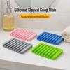 Silikon-Seifenschale im japanischen Stil: Kreatives Ablaufrinnen-Aufbewahrungsfach für Bad und Küche