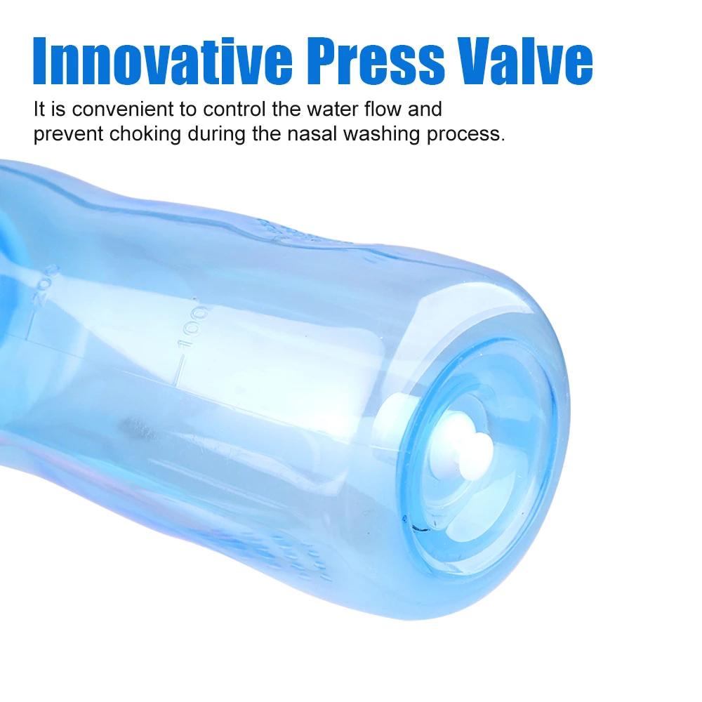 Nasal irrigator for Adults Children Nasal Rinse Bottle Nasal Wash Cleaner Nose Protector Avoid Allergic RhinitisNeti 300/500ML
