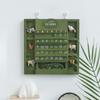 Green Wall-Mounted Calendar Wooden Wooden Background Calendar Practical Pendant Calendar  Bar