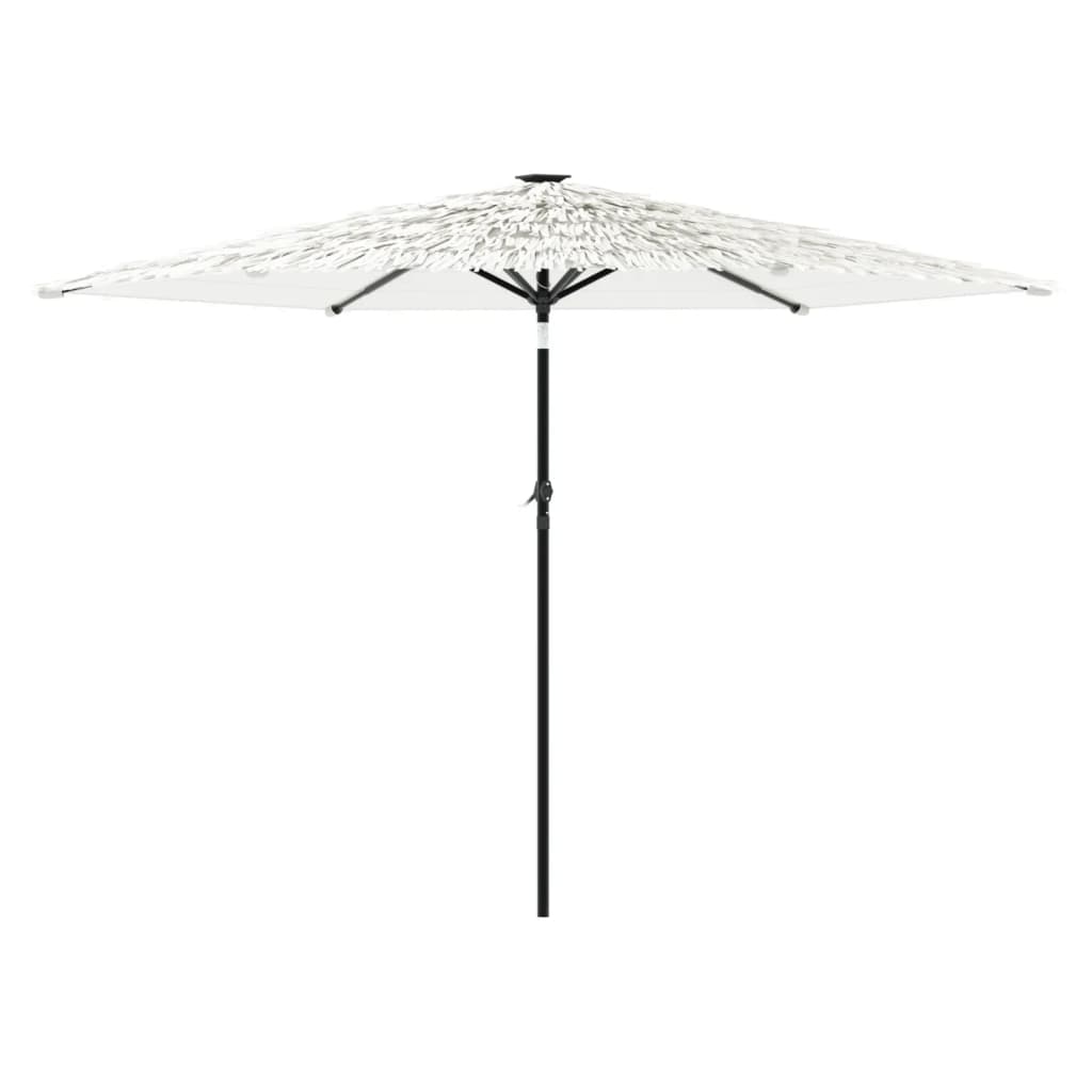 Vidaxl Garden Parasol On Steel Pole, White, 288X288X225 Cm