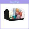 Chainsaw Man Theme Printed Student Double Layer Pencil Box With Double Layer Design And Polyester Material For School Use