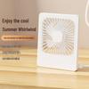 Ultra-Thin Quiet USB Mini Electric Fan - Portable Desktop & Bedside Stand