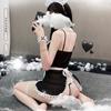 Bow Lace Cosplay Maid Uniform Bielizna Sexy Halloween Role Play Kostiumy