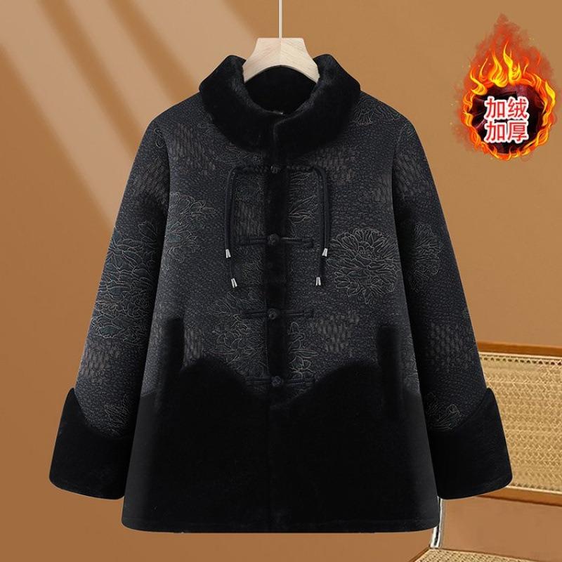 Winter coat fleece thickened warm coat women's fur integrated autumn and winter clothes