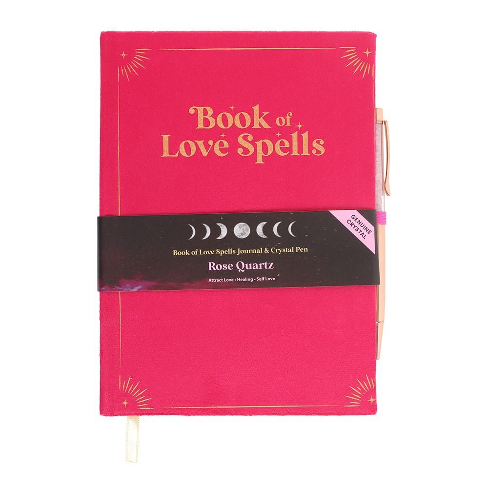 Something Different Book Of Love Spells Rose Quartz Notebook with Pen