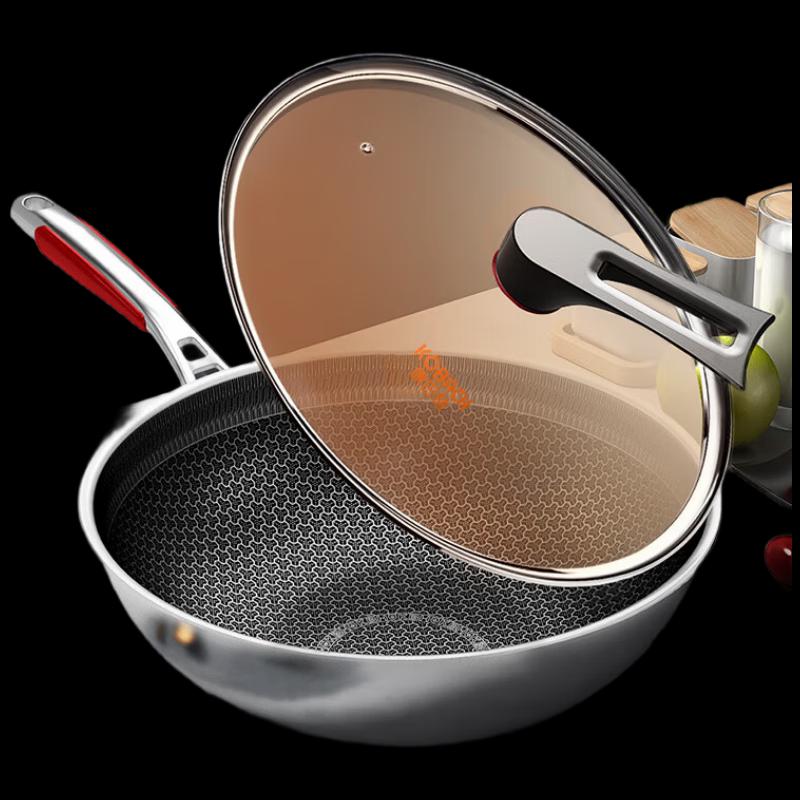 KOBACH 316 Stainless Steel Non-stick Wok