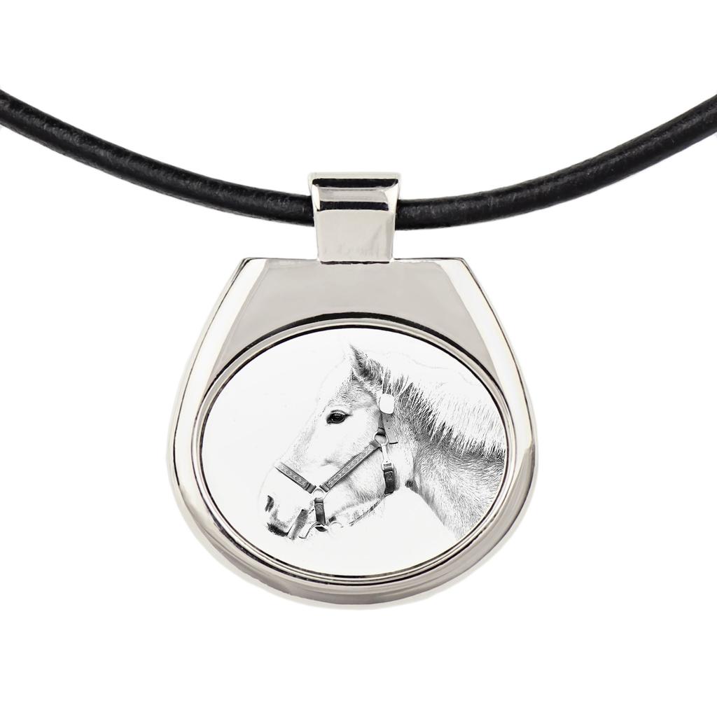 Haflinger - Naszyjnik Z Koniem, Personalizowana Zawieszka Ze Zdjęciem, Wyjątkowy Naszyjnik Dla Kobiet I Mężczyzn Marki Art-Dog