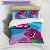 Barney 3pcs Bedding Set Duvet Cover Closure Includes 1 Duvet Cover & 2 Pillowcases for All Seasons Bedroom Home Dorm Decor