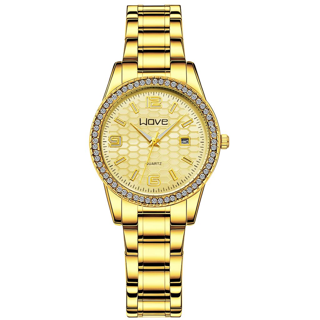 Fashion Men'S Watch Couple Watch Non-Mechanical Watch Luminous Calendar Diamond Quartz Watch