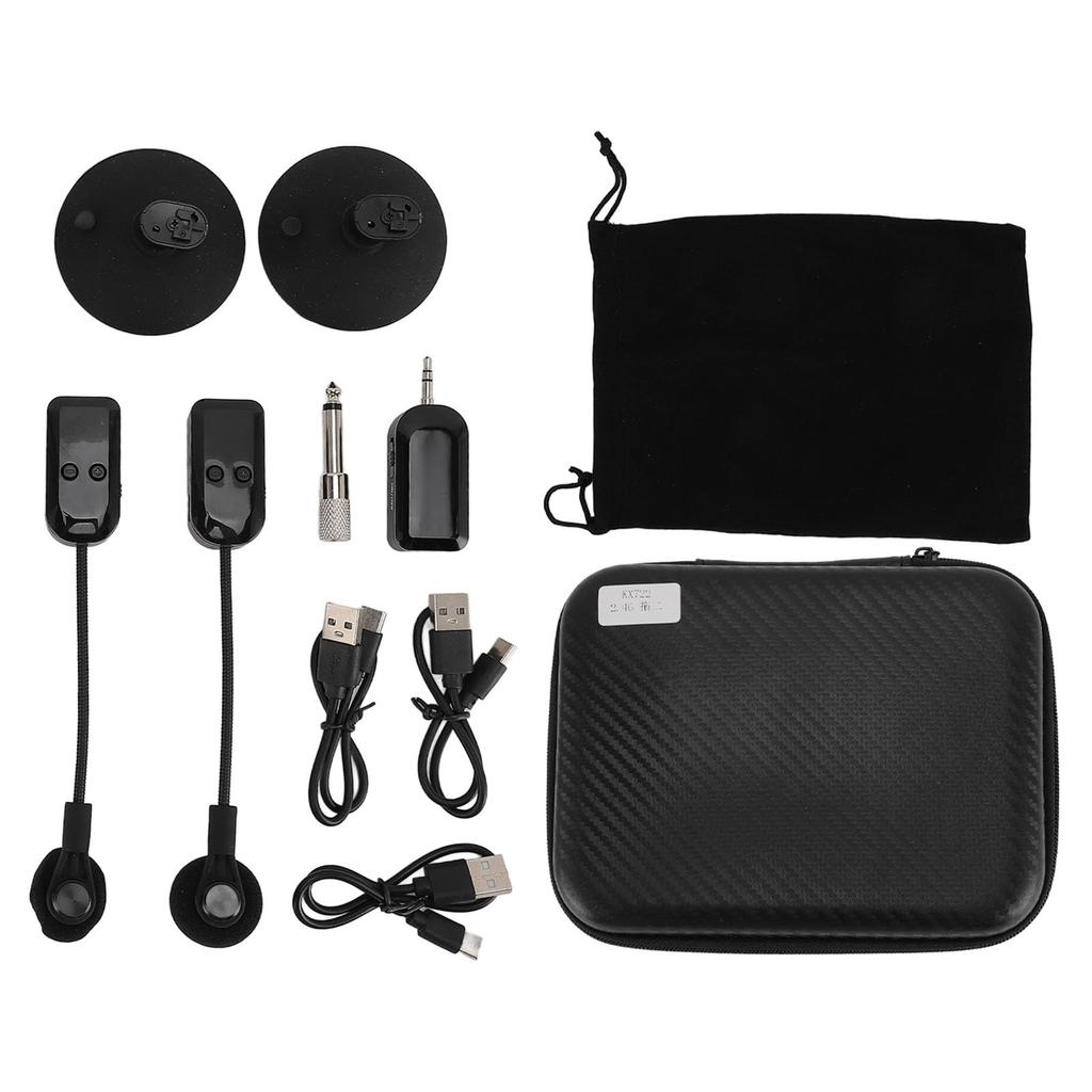 Wireless Flute Microphone with 360° Rotation, Stable Sound Pickup for Guitar, Violin, and Accordion, Shock Mount, and High-Fidelity Sound