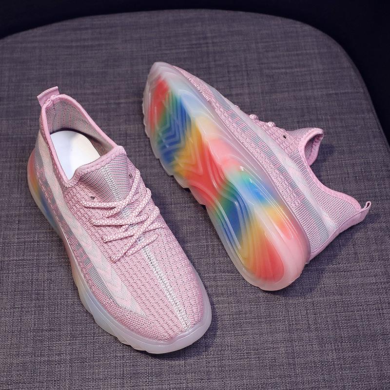 Autumn fly-woven women's shoes sports shoes versatile fashion sole casual shoes