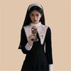 Mysterious Gothic Look For Women Comfortable Long Dress Multiple Size Selections Perfect For Costume Parties