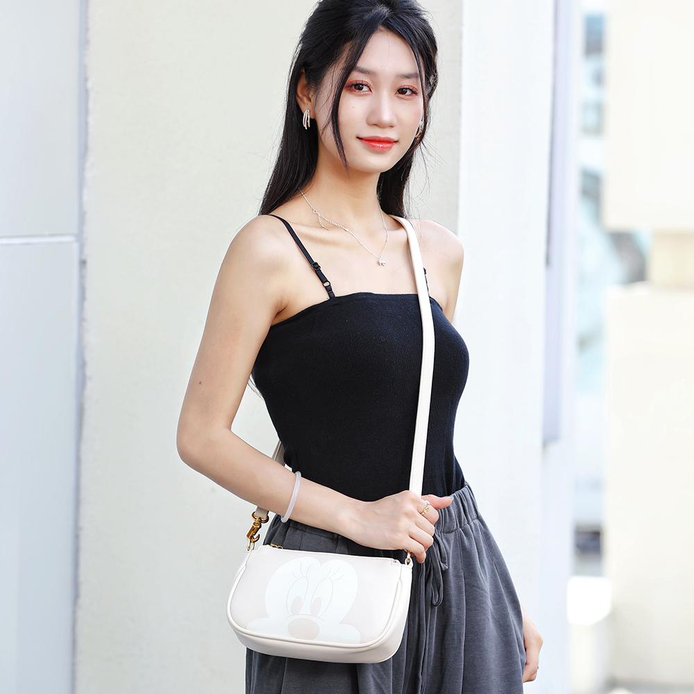 New Disney Mickey Series PVC With Polyester Shoulder Bag Regular Women's Night Black/Coffee/Milk Coffee BMK-71671B