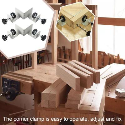 90-Grad-Klemmen Holzbearbeitung 90-Grad 2 Stück Winkelklemmen T-förmige Positionierungswinkel Klemme Werkzeug mit verstellbarem Schwenk