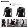 Men's Muscle Fit Sweat-Absorbing Long-Sleeve Sports Top Breathable & Trendy