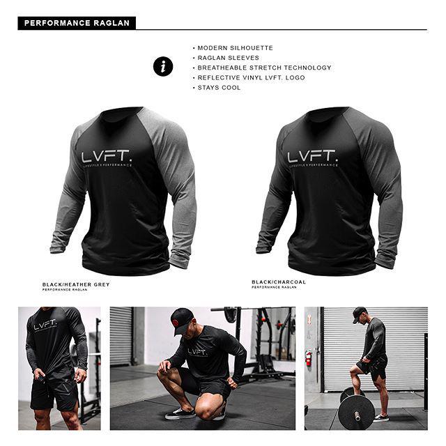 Men's Muscle Fit Sweat-Absorbing Long-Sleeve Sports Top Breathable & Trendy