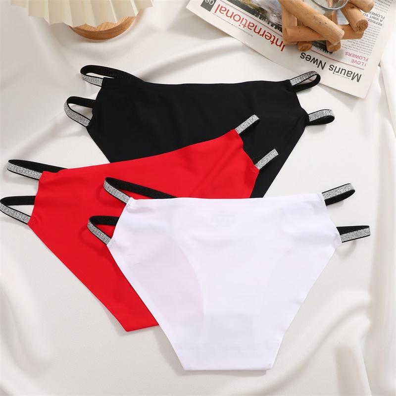 FINETOO Sømløs truse for kvinner Midje Sexy beltedesign Mid-midje Brise Komfortabelt undertøy