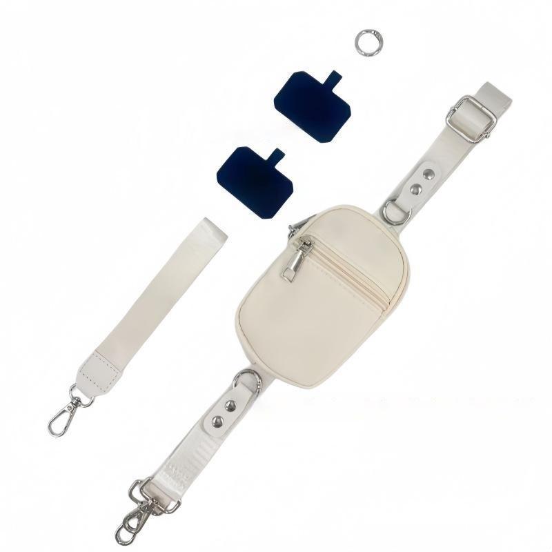 Mini Crossbody Phone Bag Water Repellent Detachable Adjustable Strap Zipper Coin Purse for Hiking Camping Trip