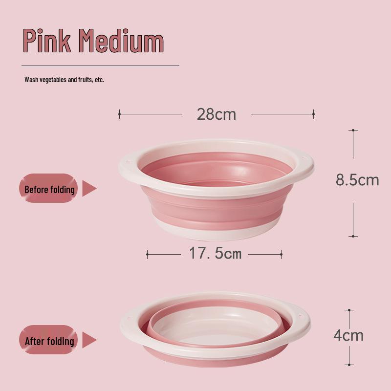 Portable Folding Baby & Household Washbasin for Travel and Dorms