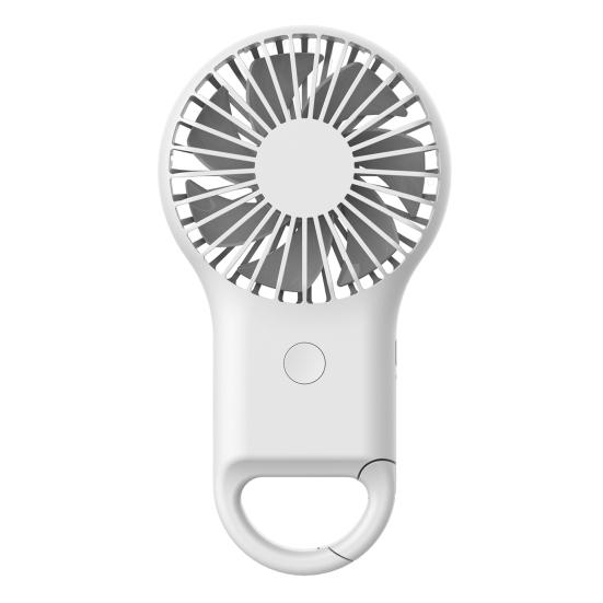 Handheld Fan Mini Personal Fan 400mAh Battery Operated USB Rechargeable Cooling Fan with Carabiner for Climbing Hiking Camping