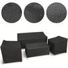 Heavy Duty Outdoor Furniture Cover Set 4PCS for All Weather Protection