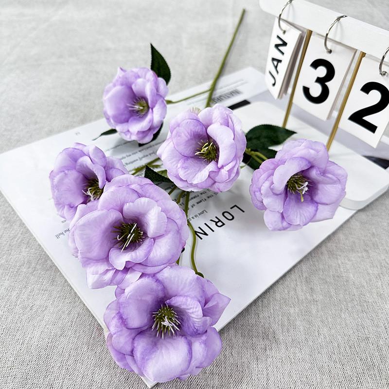 Flower Gardenia Artificial Wedding Hotel Restaurant Desktop Decoration Ornament