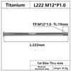HEPPE MTB Road Bike Titanium Thru Axle Ultra Light Bike Axle 12x142 12x148 Rear Hub Thru Axle Bike Fork 12x100 12x110 Shaft