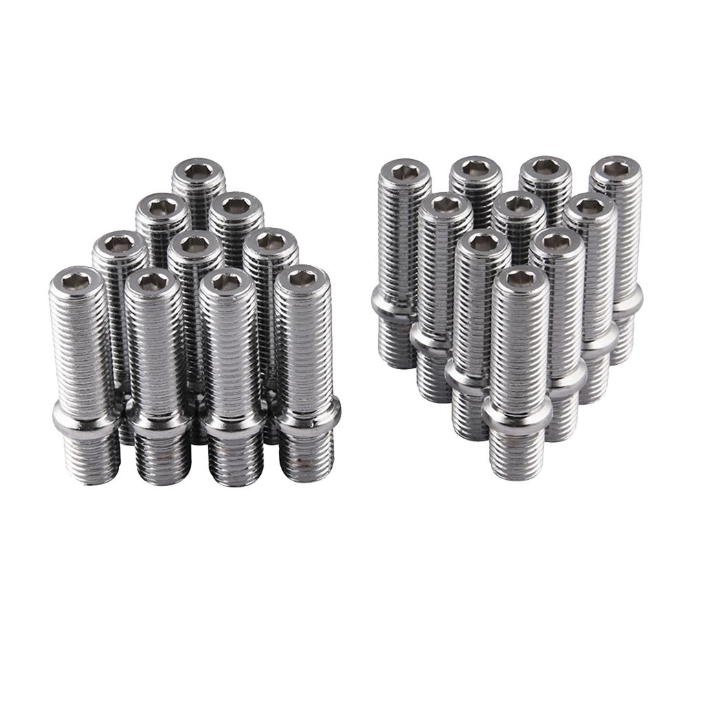 Wheels Studs Conversion Kit M14x1.5 To M12x1.5 Long Lug Bolts Screw Adapter for Car Alloy Wheel Repair and Maintenance