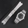 Cinturino per Orologio Solido in Acciaio Inossidabile Per AP 15400 15703 AP ROYAL OAK Audemars Piguet Royal Oak Cinturino Orologio 28mm 26mm Bracciale Uomo