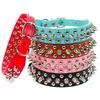 Anti-Bite Spiked Pet Dog Collar Padded Design Studded Pet Collar  For Bulldog Pug Puppy