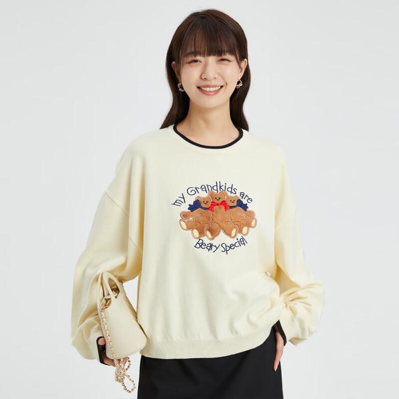 

Women s Fashion Embroidered Long-Sleeve Sweater One Size