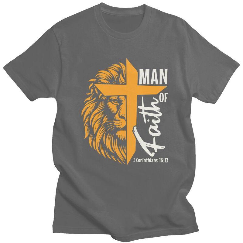 Custom Man Of God Tshirt for Men Short Sleeves Leisure T Shirt Fashion Tshirts Loose Fit 100 Cotton Tees Gift Idea