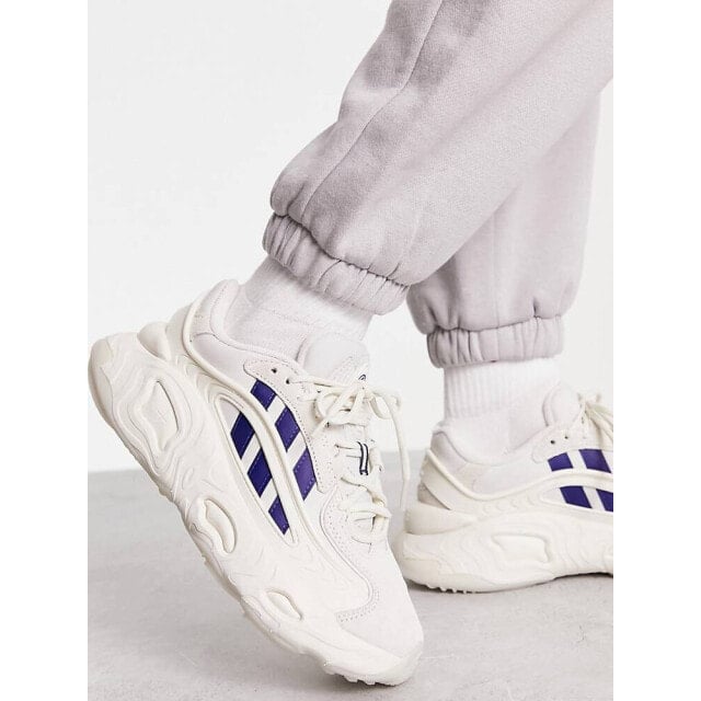 

Белые кроссовки adidas Originals Preppy Varsity Oznova в темно-синюю полоску