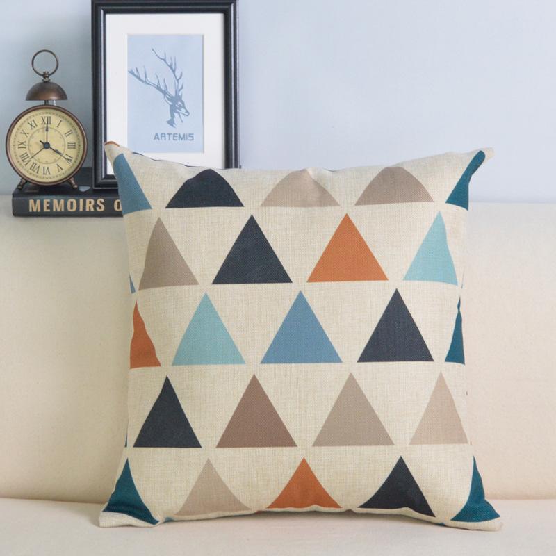 Pillow Cushion Cover Pillow Case Office Waist Back Sofa Seat Bedside Protection Pillow on The Head of The Bed Is Suitable for Nordic Household Use