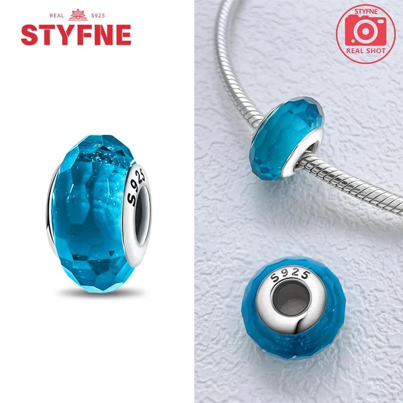 Copperblue Series Crystal Enamel Murano Charming Bead Copper Color Beads Fit Original Bracelet For Women Diy Jewelry Gifts