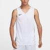 Nike Color Block Breathable V-Neck Sleeveless Basketball Jersey Men Tops White HF0519-100