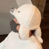 Cute Cartoon White Seal Design Plush Adult Children Hat For Cold Weather