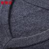 Hengyuanxiang Men's V-Neck 100% Wool Sweater